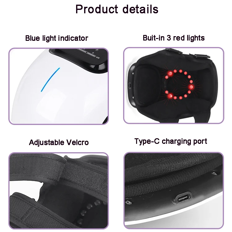 Factory OEM ODM Electric Infrared Massage Heated Vibration Knee Care Massager For Joint Pain