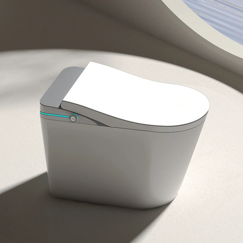 sanitary wares automatic bidet one piece toilet modern bathroom ceramic wc intelligent smart toilet with remote control