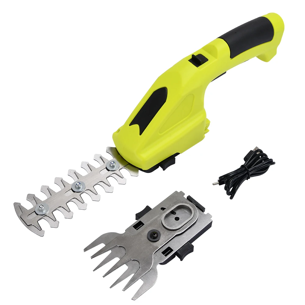 Vertak 3.6V Lithium Battery Rechargeable Electric Cordless Grass Clipper 2 In 1 Cordless Grass / Hedge Trimmer