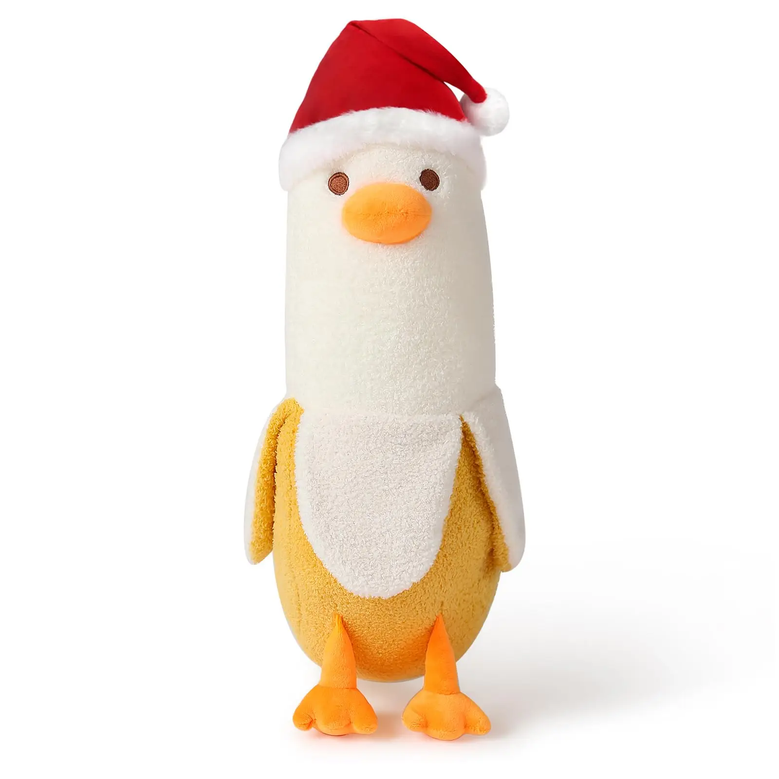 2024 New Creative Funny Kids Soft Banana Duck Stuffed Animal Plush Toy Baby Cute Cartoon Sleeping Pillow Toy