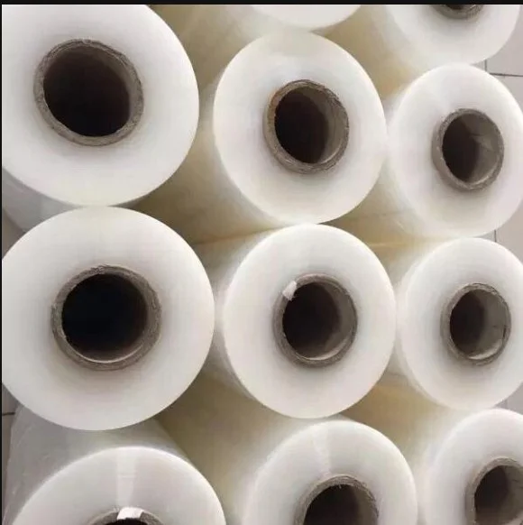 Stretch film 8 rolls pallet hand stretch wrap hand shrink wrap custom size lldpe self adhesive stretch film for pallet carton