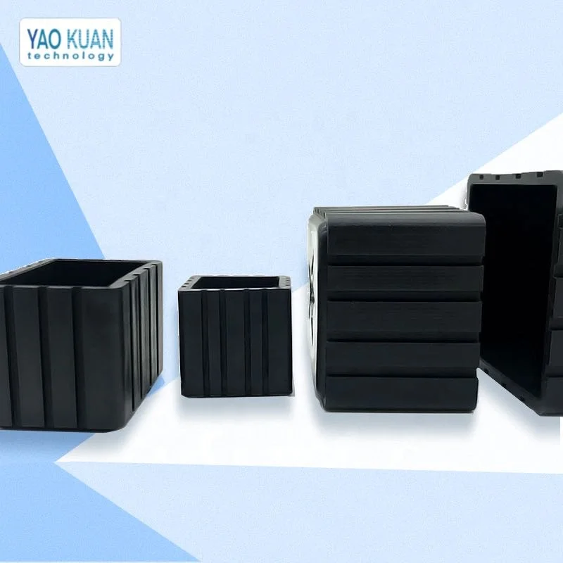 Black and white environmental protection rubber foot cover furniture table and chair leg non slip foot pad