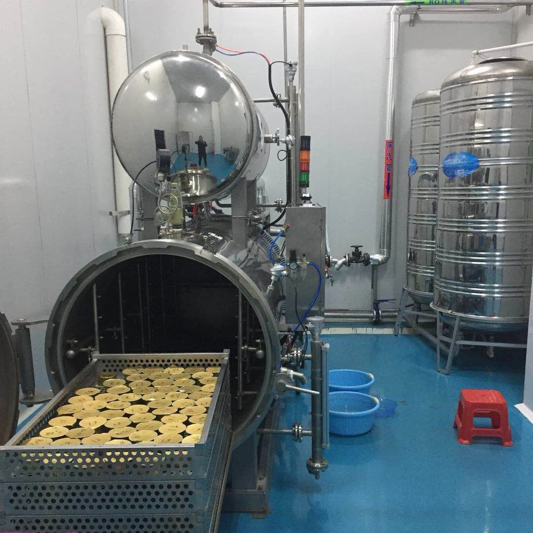 CST High pressure glass bottle bird nest water spray retort machine price