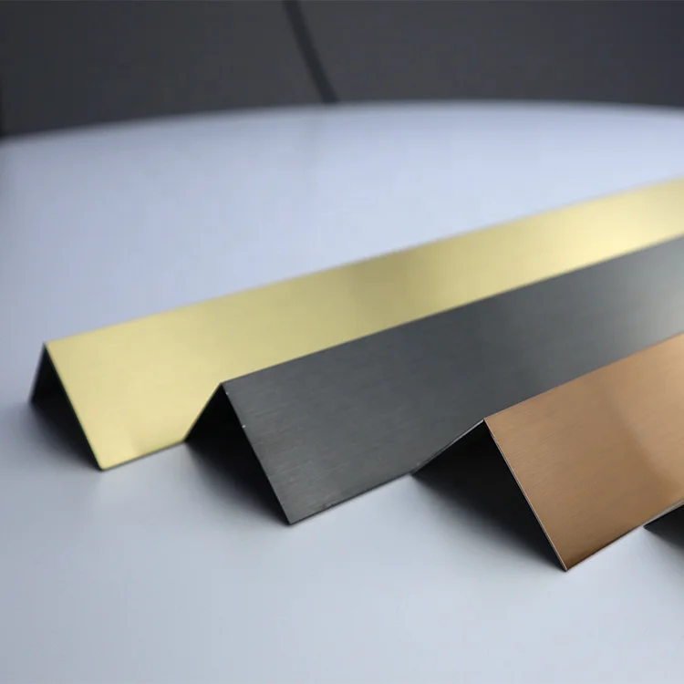 Decorative Stainless Steel Tile Trim Edge Strip Corner Profile L Shaped Tile Trim Tile accessories