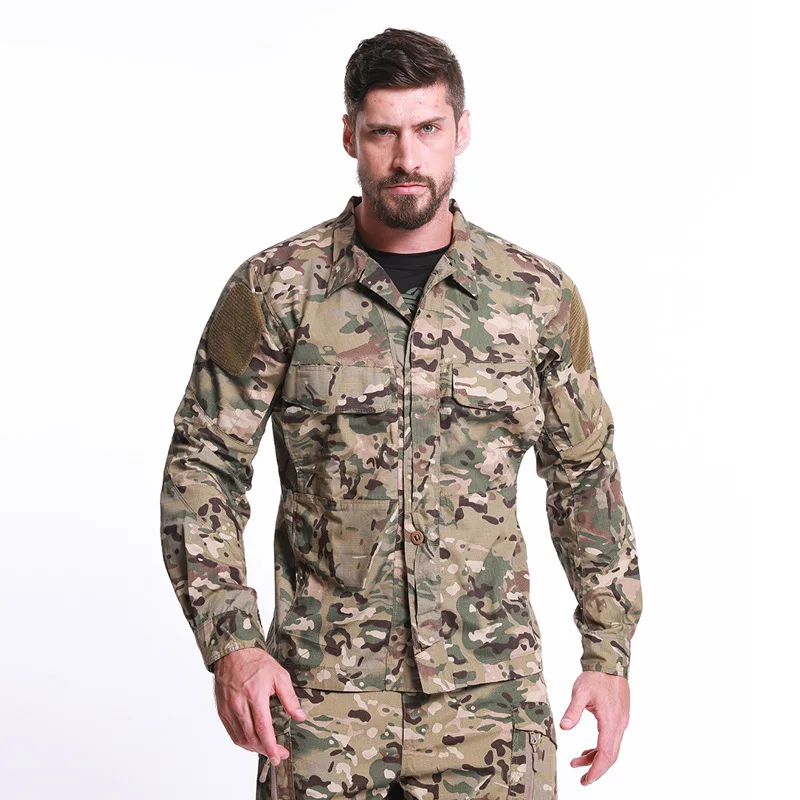 
Armpit mesh breathable army green men slim fit casual military tactical shirt gym 