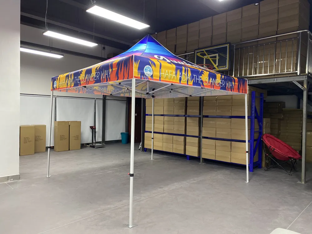 Trade Show Tent 10*10ft  40mm Hexagon  Advertising Canopy Tent With Aluminum Frame And Nylon Connectors