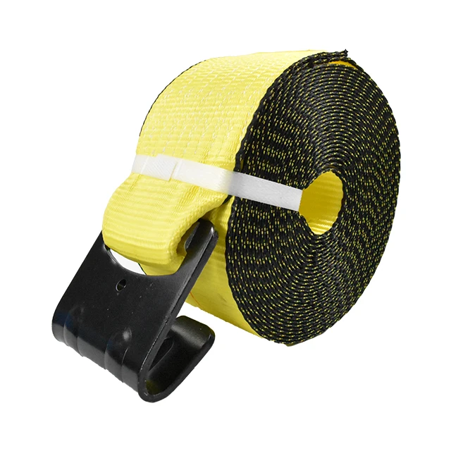 Heavy Duty 5500LBS 4inch 30ft Truck Winch Straps With Flat Hook Cargo Strap