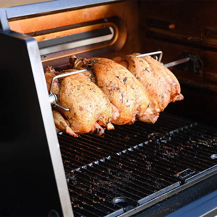 Hot Selling Bbq Tools Rotisserie Kit Universal Heavy Duty Roasters With Motor