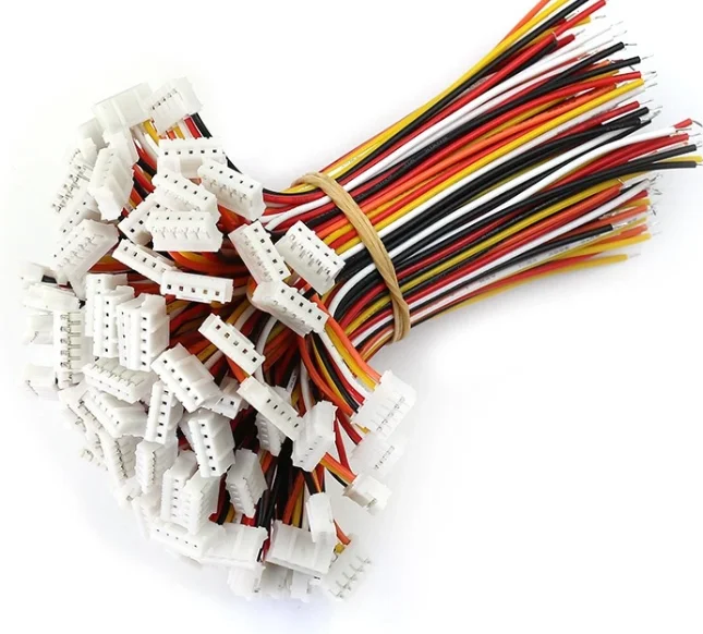 Custom low loss MT60 26AWG 3-pin drone cable with silicone twisted wire harness from both ends to triangular pillar connector