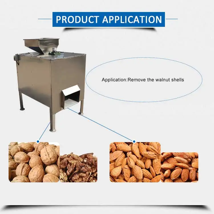 Top selling almond walnut hazelnut shelling machine nut cracking equipment nut sheller for sale