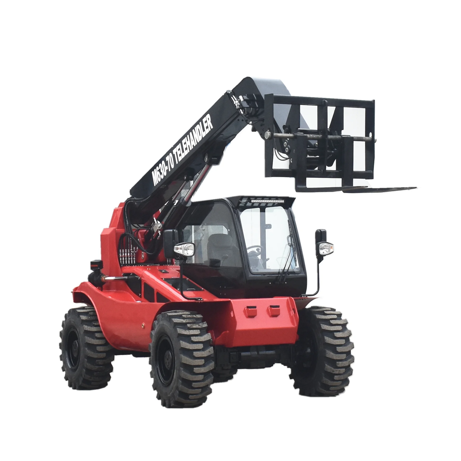 Germany Weidemann type Euro 5 telehandler forklift with tyre handler and material bucket for sale