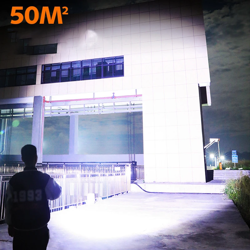 New Outdoor Waterproof USB Rechargeable Flashlight Telescopic Zoom Portable Multi-function LED Flashlight Tactical Flashlight