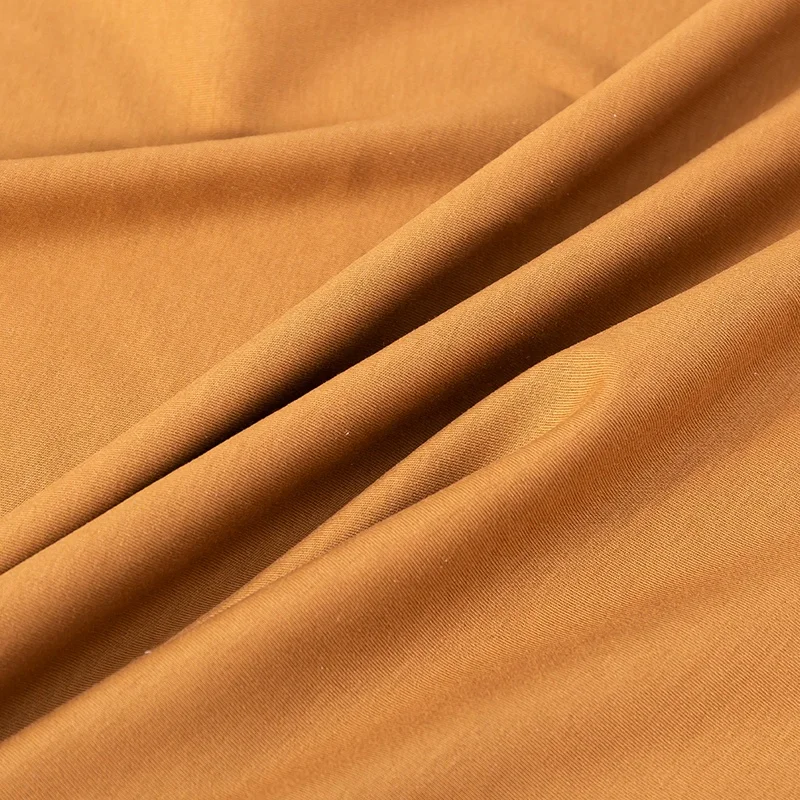 manufacturer wholesale 47.5%cotton 47.5%recycled cellulose fiber 5%spandex double sided knitted spandex rayon cotton fabric