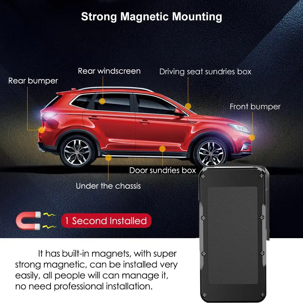WINNES TKS2 GPS Tracker 5000mAH SOS Two Way Communication Free PC & APP Online Realtime Tracking For Vehicles Car Truck