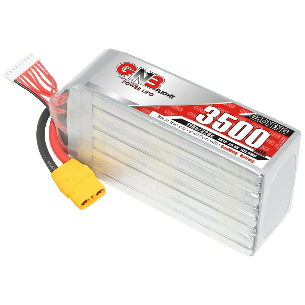 GAONENG GNB 3500mAh 8S 29.6V 110C XT90 RC LiPo Battery FPV Drone Large Scale Plane Helicopter