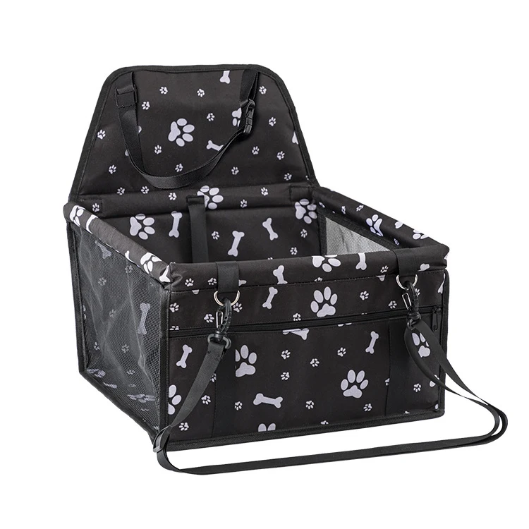 Wholesale Oxford Waterproof Folding Car Seat with Safe Belt Travel Dog Cat Booster Seat Outdoor