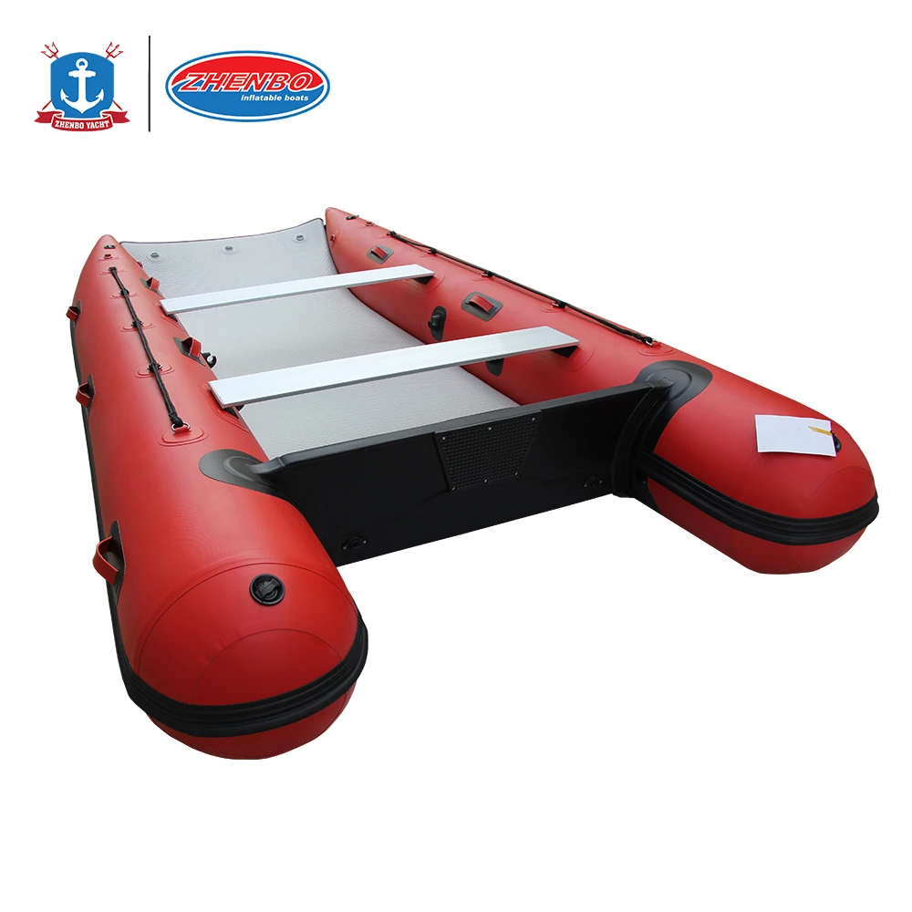 Zhebo 2024 New Botes Inflables Inflatable Catamaran Boat ZB MC 400 13ft Inflatable Boat