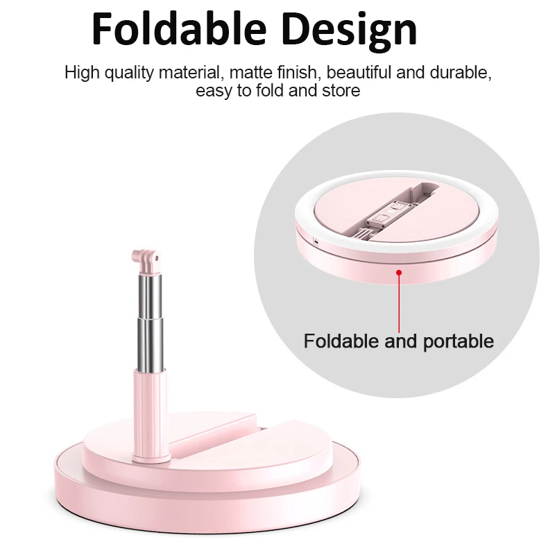 JUNNX Photography 12inch 170cm Tripod Fill Ringlight LED Video Makeup 12 Pouces Ring Lamp 12 inch ring light with tripod Stand