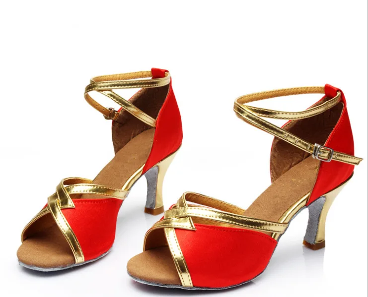 Женские туфли для латиноамериканских танцев, новые Брендовые женские туфли для латиноамериканских бальных танцев, танго, сальсы, каблук около 5 см и 7 см, оптовая продажа