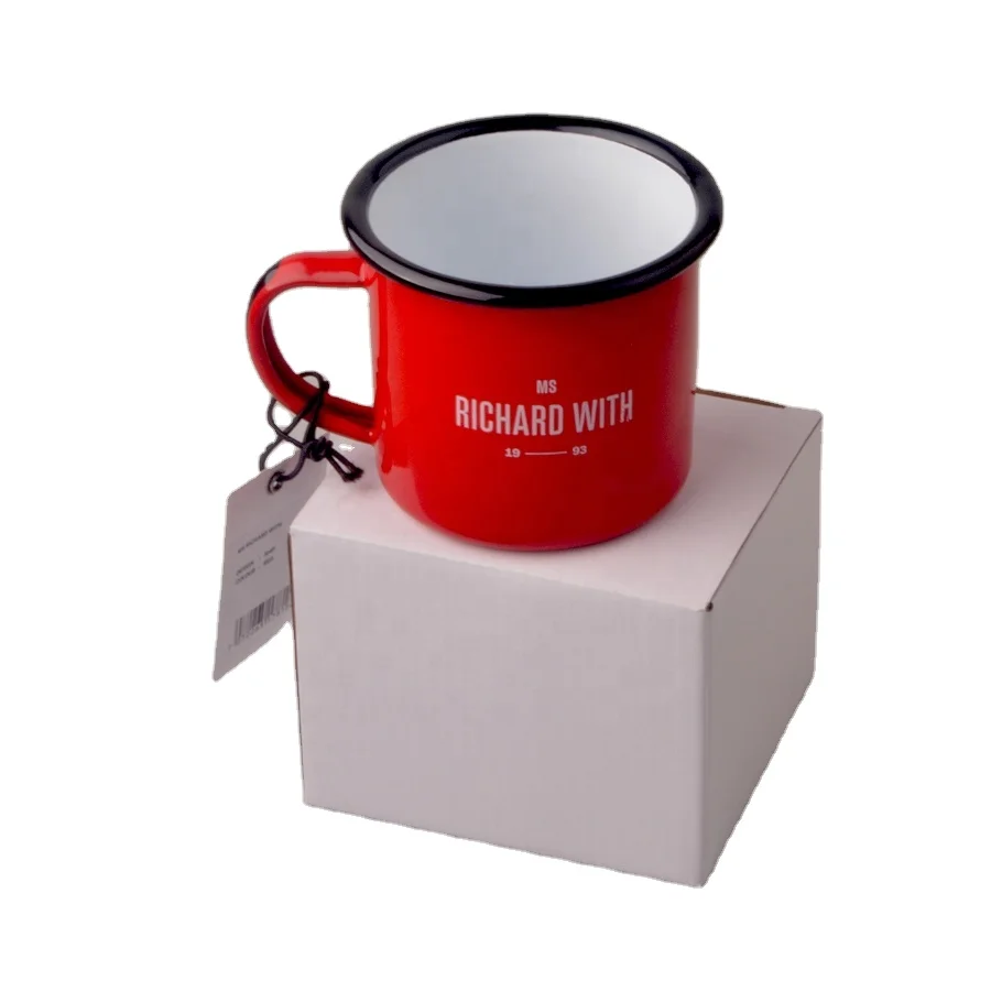 Cheap Price Enamel Cup Wholesale Metal Enamel Mug Camping Coffee Cup For Drinking