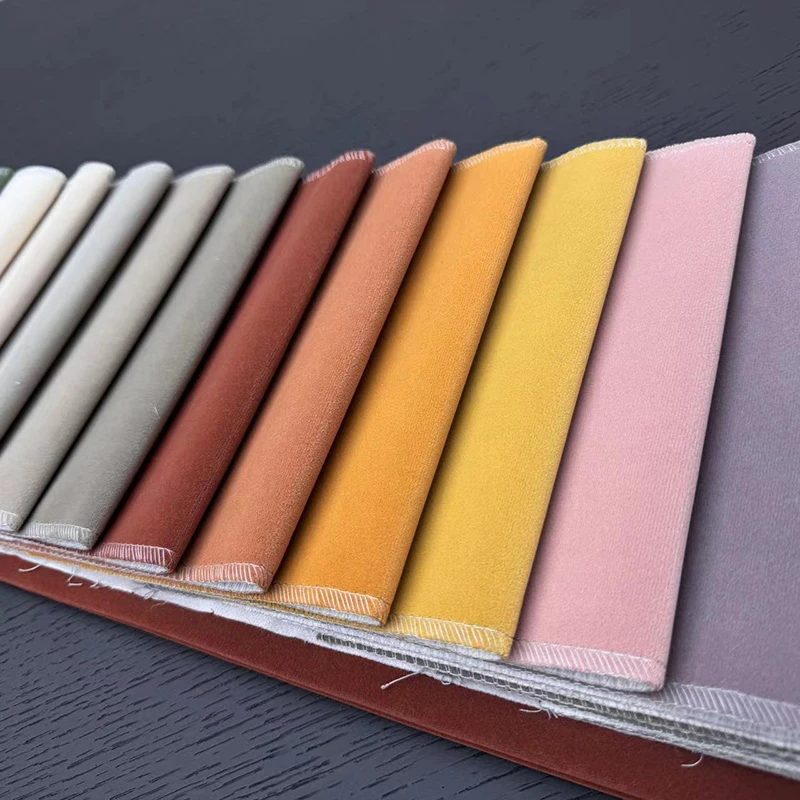 Cheap Price Custom All Colors 100% Polyester Polyester Ribbed Embossed Velvet Fabric