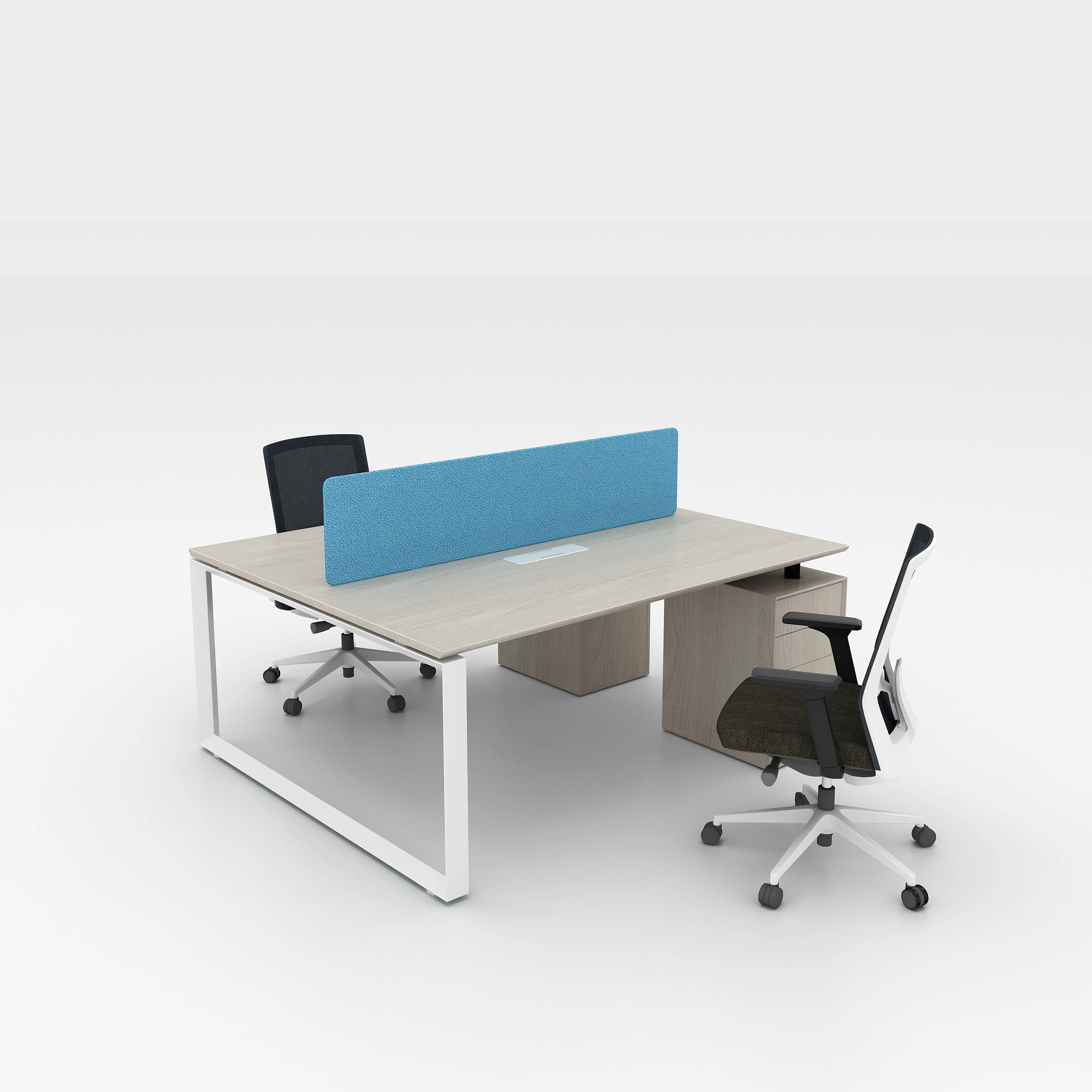 High quality fashion design standard new model modern modular 4 person workstation furniture