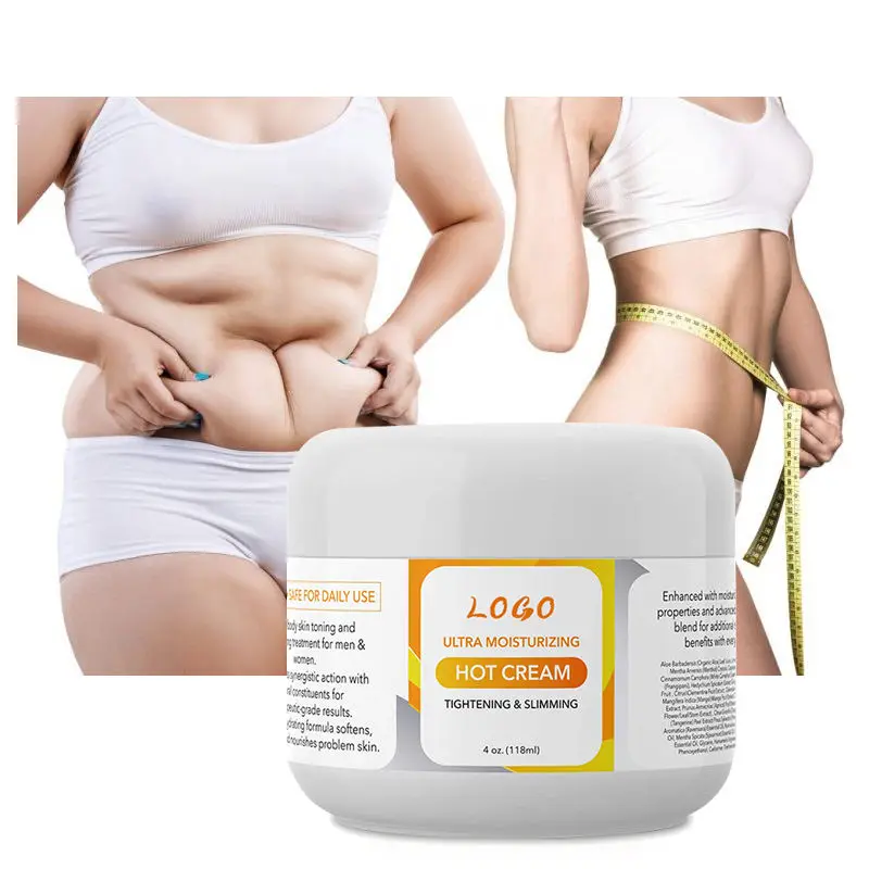 Private Label Hot Fat Burn Slimming Cream Firming and Anti Cellulite Natural Organic Weight Loss Slimming Cream (1600545050023)