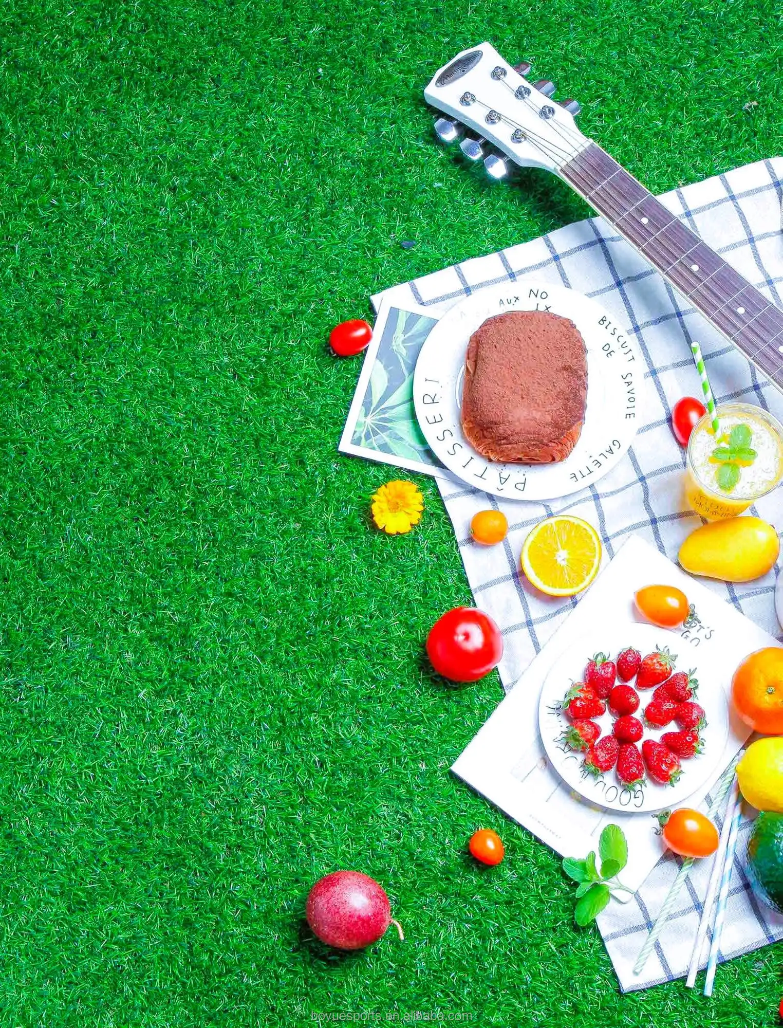 Artificial grass for outdoor sports fields and courtyards, artificial turf