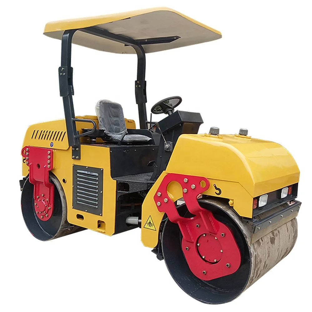 Manufacturer Diesel engine 1 ton 2 ton 3 ton compactor road roller construction machinery vibratory asphalt roller price