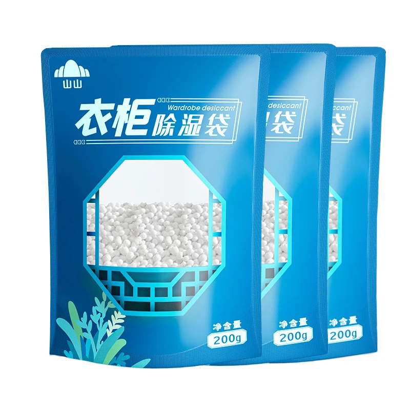 Wardrobe Use Dehumidification Bag Vertical Moisture Absorber Bag Calcium Chloride Desiccant