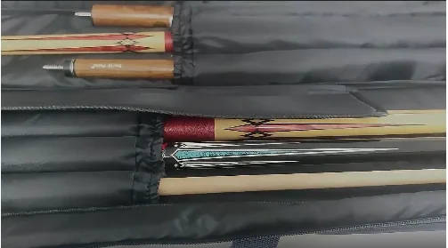 Wholesale Oxford material waterproof 7 Holes 4 Shafts 3 Butts high-quanlity pool cue bag soft pool cue case