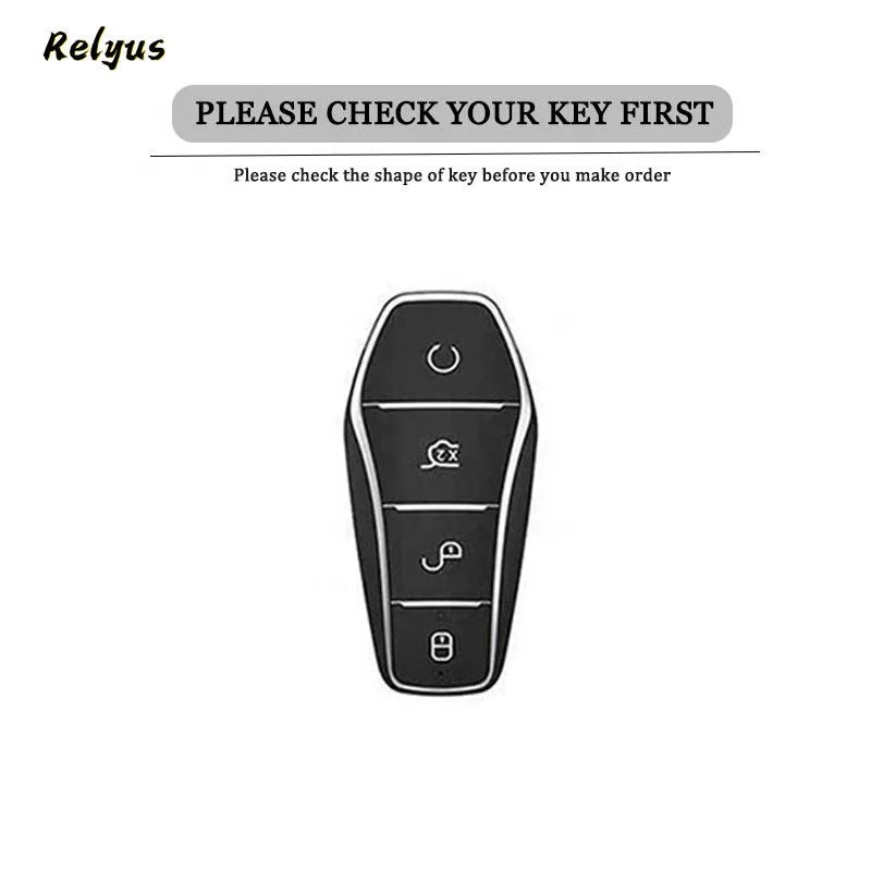 New Tpu Car Key Case Cover For Byd Song Pro Han Ev Max Tang Dm 2018 Qin Plus Keyless Protector Shell Auto Accessories
