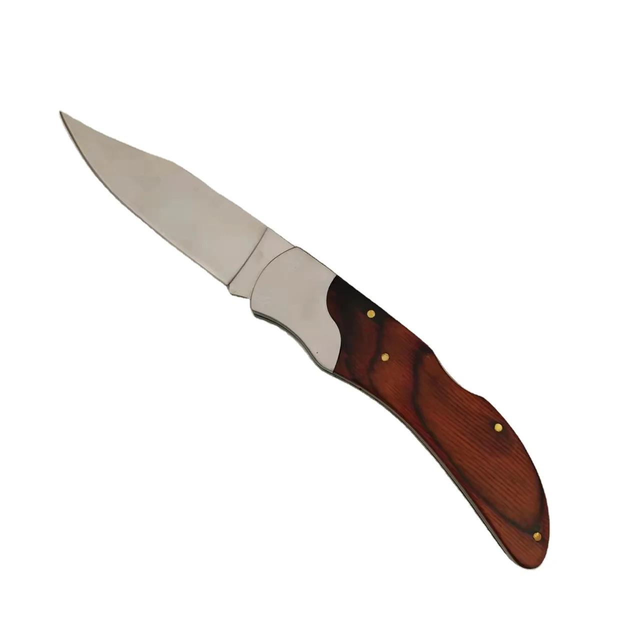 Custom Knives Slide Blade Folding Hunting Pocket Knife survival Wooden Handle (1600472892522)