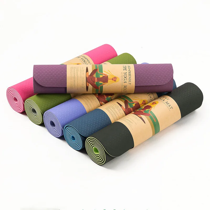 Outdoor Play Anti-slip Kids Import Eco Friendly Gymnastic Floor Exercise Fitness Double Color Yoga Mats