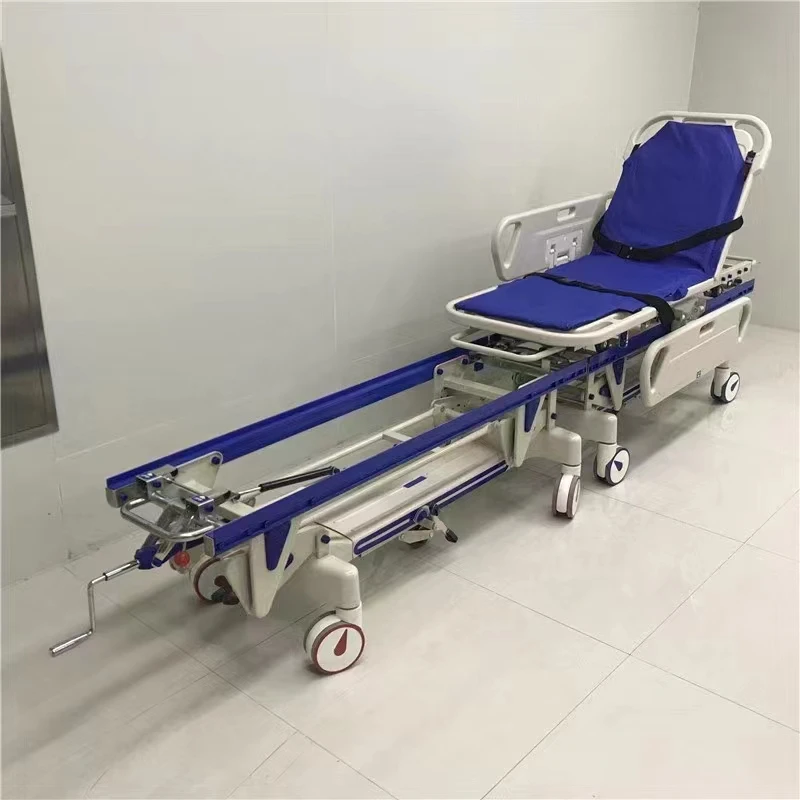 Hot  Sales Medical Transfer Vehicle Flat Car Emergency Transport Stainless Steel Stretcher Rescue Cart ABS  Metal Material