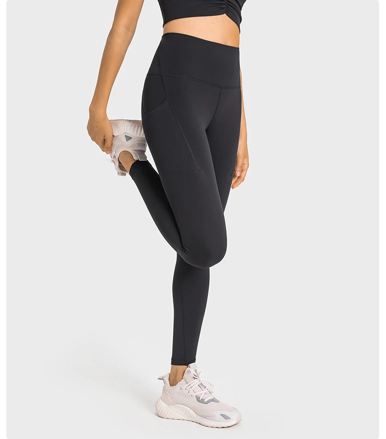 Wholesale 20% lycra spandex anti bacterial yoga pants plus size women gym butt lift leggings with pocket