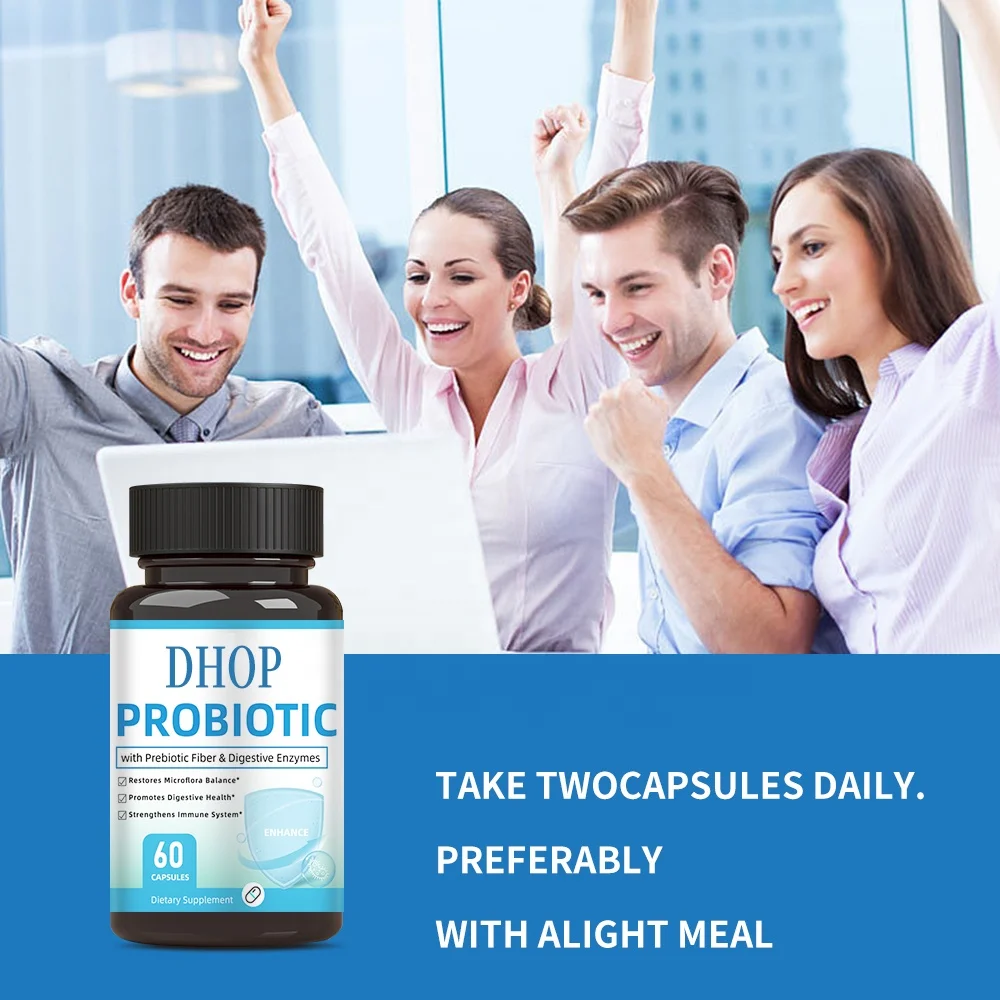 OEM Probiotic Capsules Probiotic 40 Billion CFU Probiotic Capsules Organic Prebiotics Immune, Digestive & Gut Health