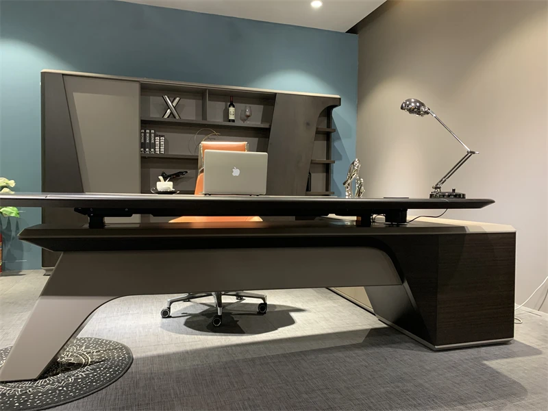 Weworth OEM modern office furniture electric height adjustable high tech boss executive office desk