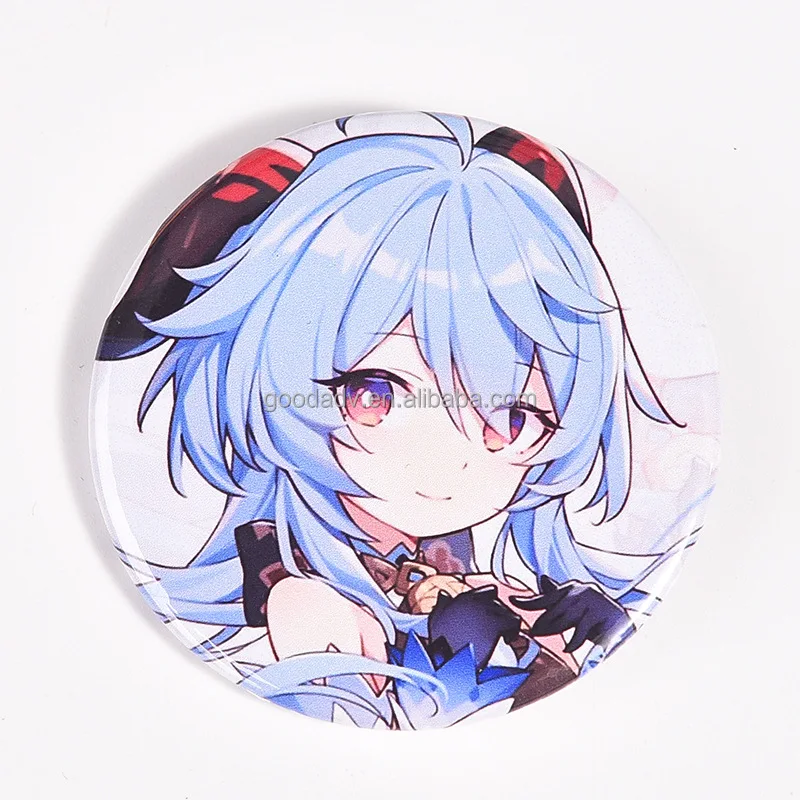 Customized design button badge pin badges in 44mm with costom logo