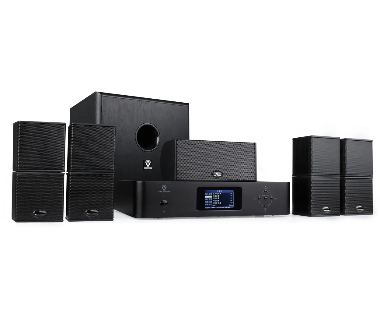 2023 High Power 5 1ch Amplifier Black USB OEM Sound HDMI Color Support Player Output Remote Origin Full Control home theater