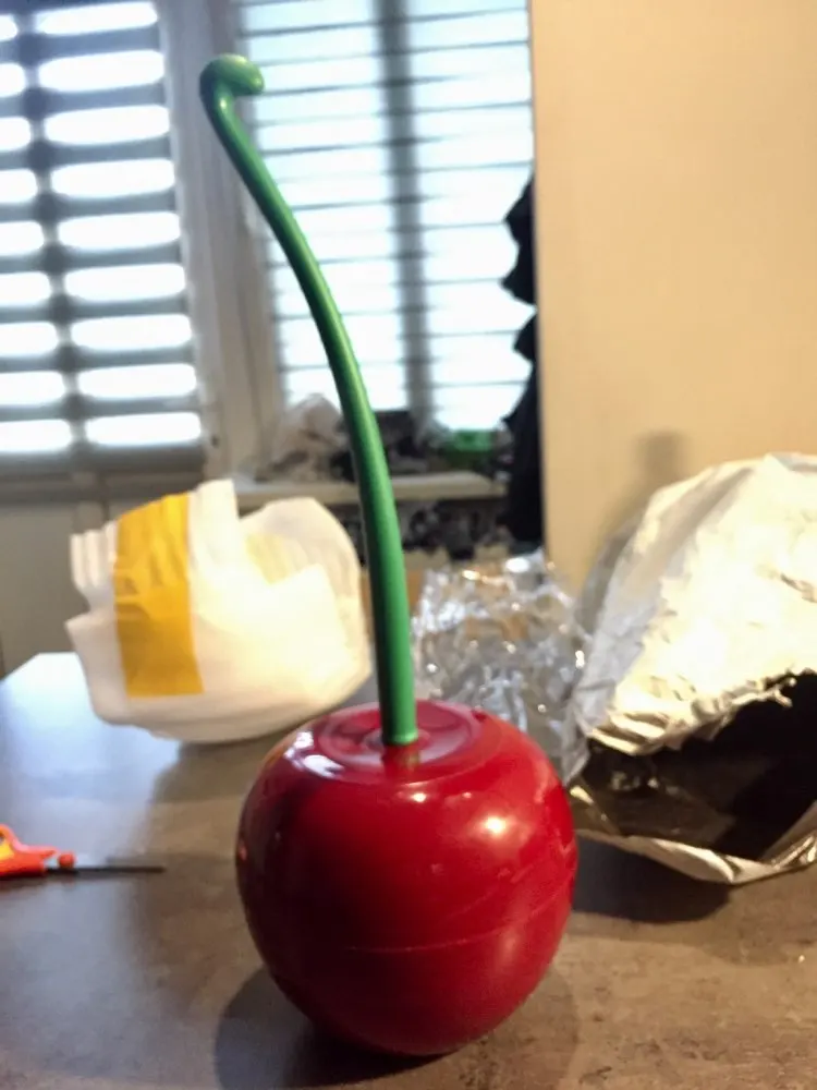 Creative Lovely Cherry Shape Lavatory Brush Toilet Brush & Holder Set Mooie Cherry Vorm Toilet Borstel