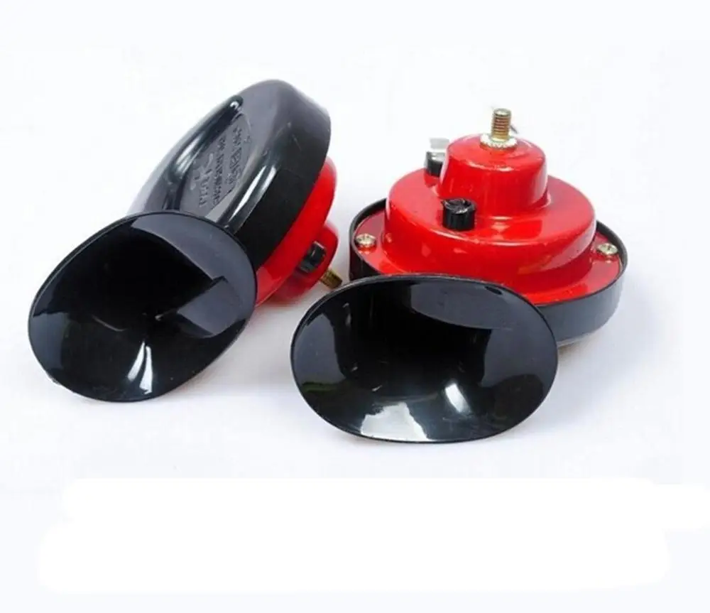  Car snail horn 12v super loud warning dual tone general motorcycle truck whistle