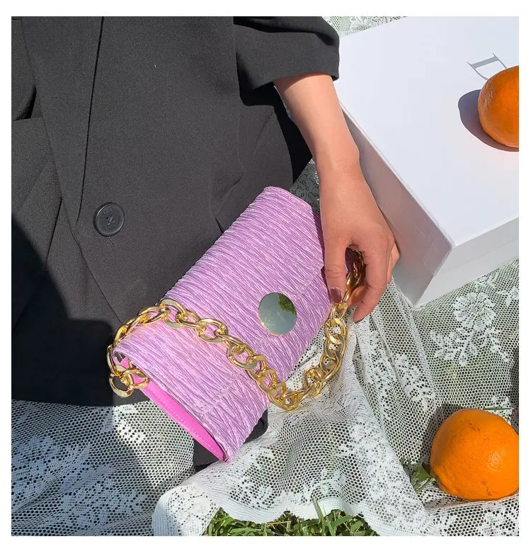  Pure Color Fashion Single Shoulder Temperament Suede Underarm Hand Bag 2021 Women