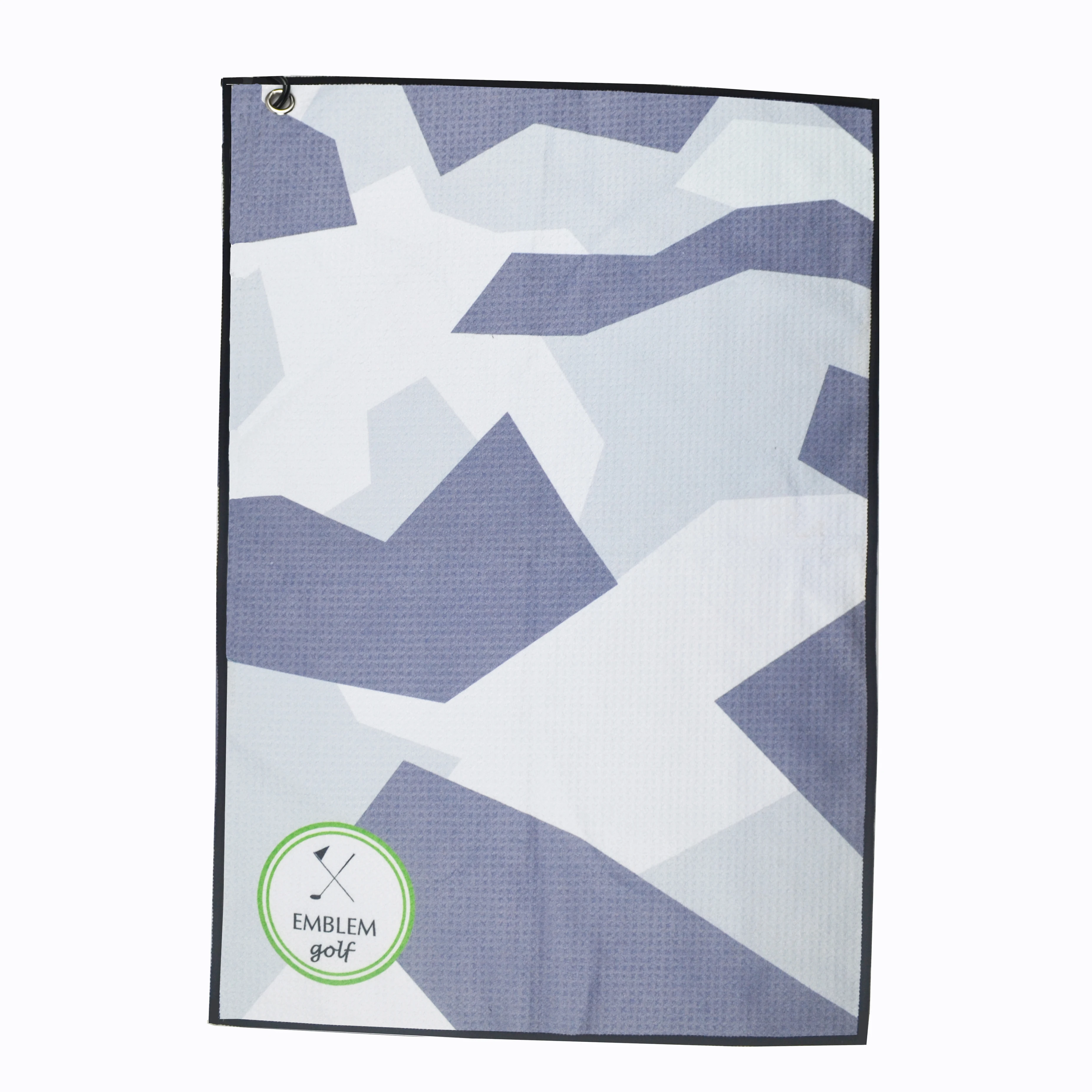 Custom printing microfiber waffle towel golf towel with clip