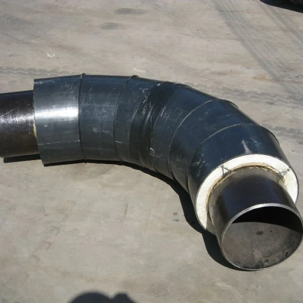 Underground Direct Buried HDPE outer pipe and polyurethane Foam insulation Elbow bend Pipe Fitting