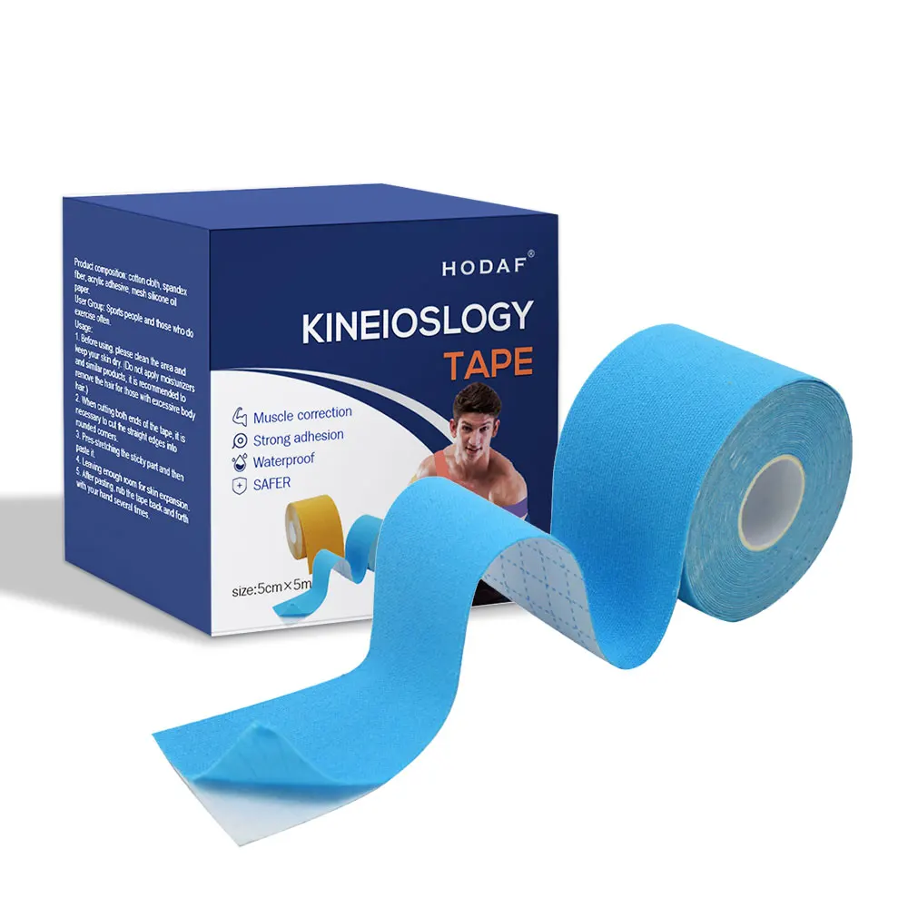 Hypoallergenic and Waterproof Sport Muscle Tape for Muscle Pain Relief and Joint Support