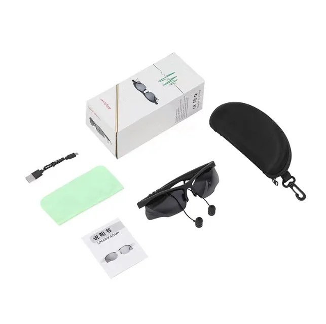 HiFi polarized Lens Music Earphone Wireless Blue Tooth Glasses Audio Men Sunglasses Eyewear Sport