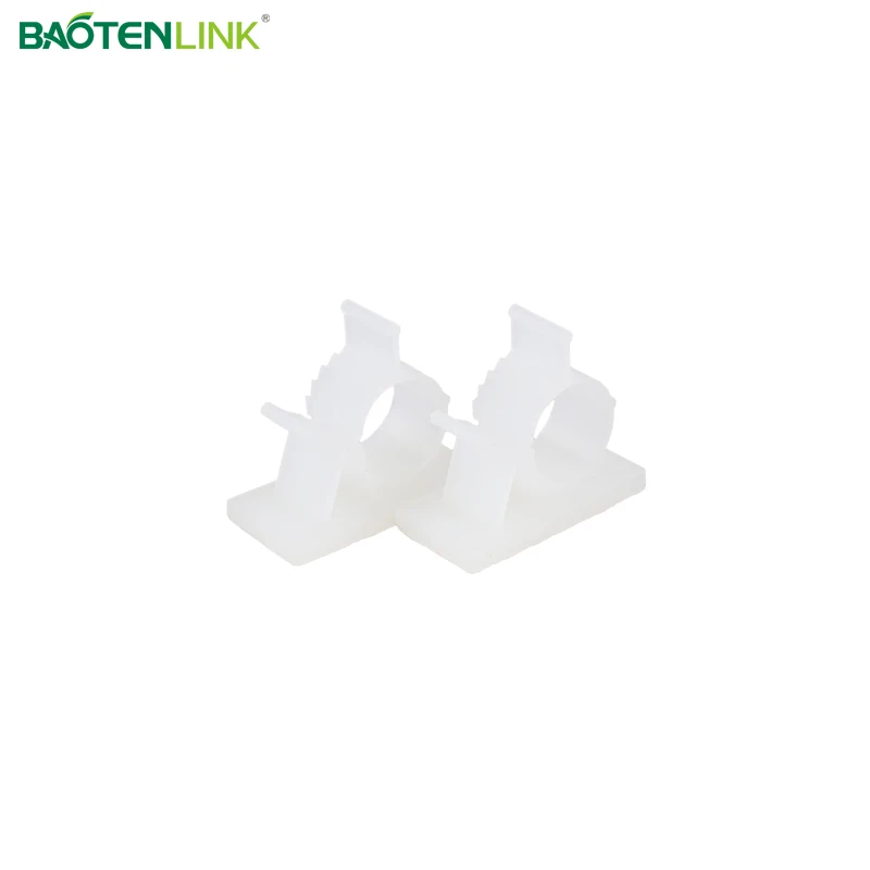 BAOTENG Plastic Reusable Wire Adhesive Fixing Clamp 35mm Cable Holder Clips Set Cable Management