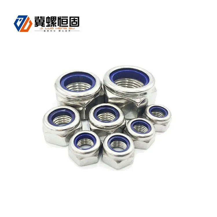 China oem stainless Steel Nylon Insert Lock Nuts supplier