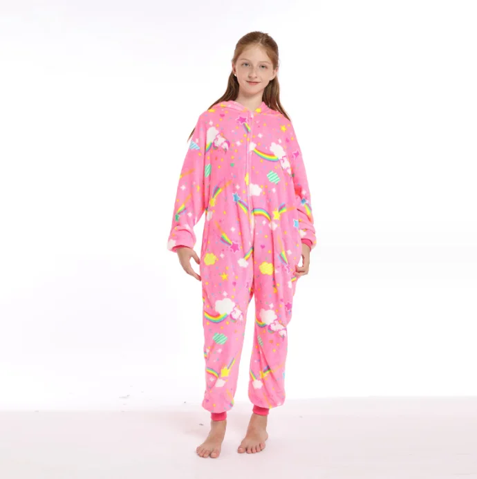 Cartoon one-piece pajamas cartoon animals cute new unicorn Animal onesies